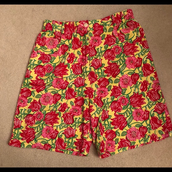 Lilly Pulitzer Pants - Retro Lilly Pulitzer Floral Shorts Size 10